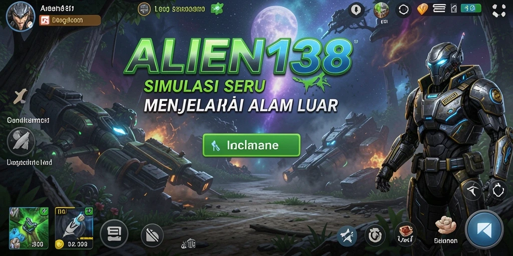 Tampilan luar angkasa dalam ALIEN138 yang memukau dan mendebarkan.