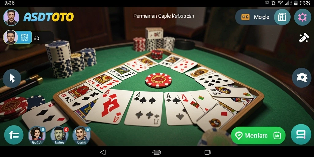 Tampilan gameplay seru dan penuh strategi Gaple ASDTOTO.