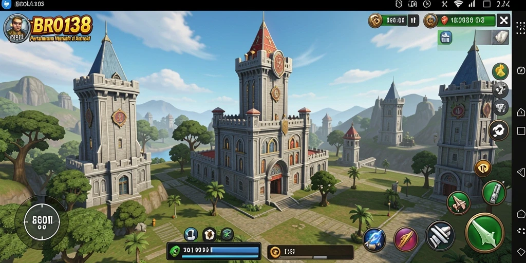 Screenshot gameplay BRO138 yang menampilkan strategi tower defense yang seru.