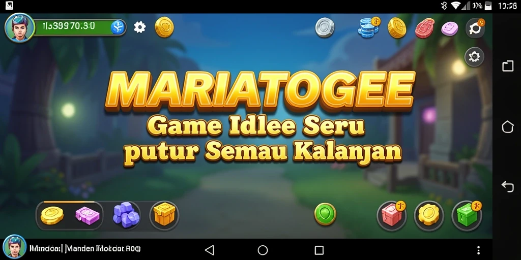 Tampilan gameplay MARIATOGEL yang menarik dan interaktif.