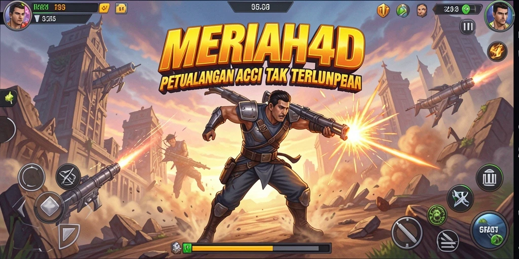 Tangkapan layar gameplay mendebarkan dari MERIAH4D.