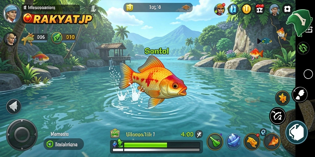 Tangkapan ikan yang besar dan suasana memancing yang menyejukkan.