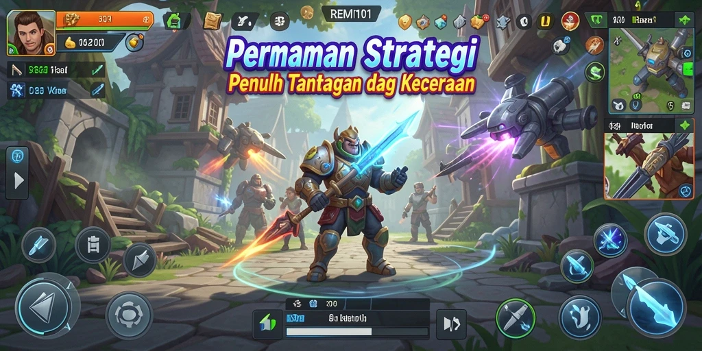 Tampilan gameplay REMI101 yang penuh strategi dan tantangan.