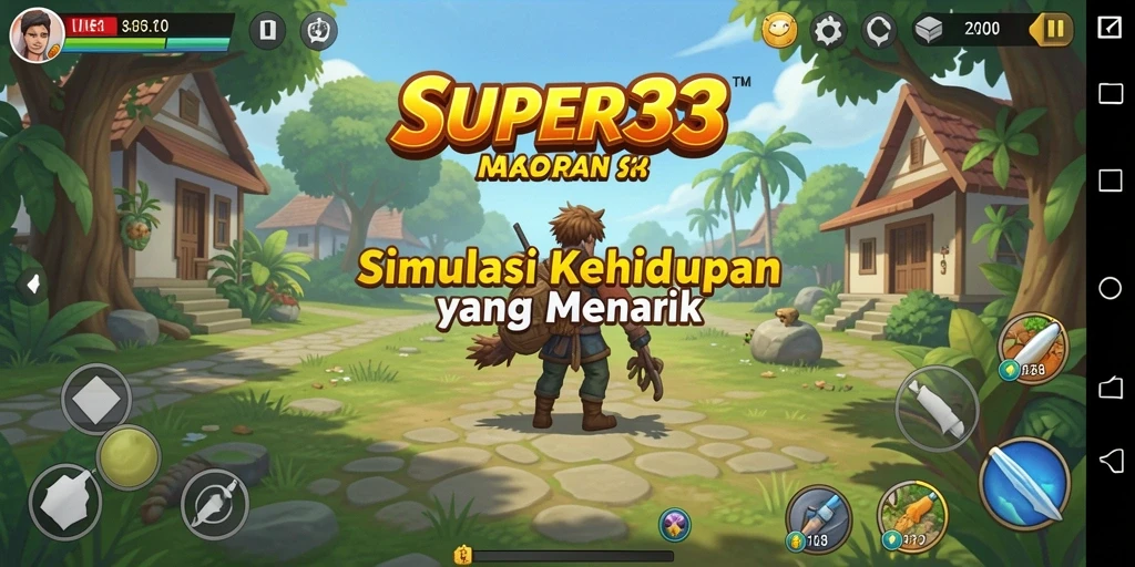 Tampilan gameplay SUPER33 yang menarik dan interaktif.
